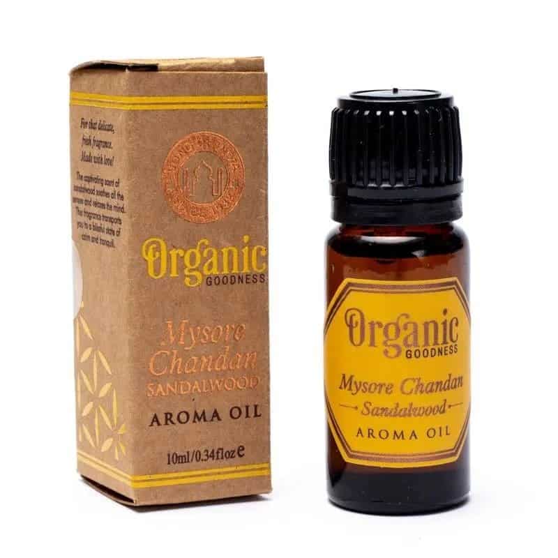 Organic essentials organic chamomile & Organic Goodness етерично масло от Сандалово дърво 10ml.