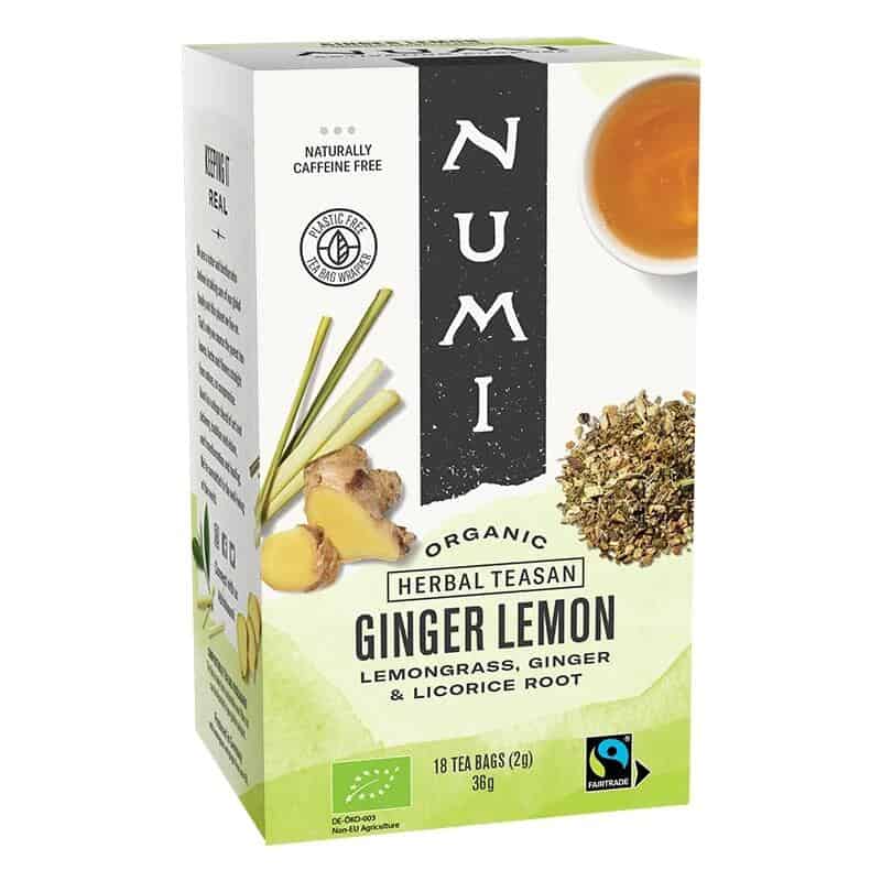 Органичен чай джиндифил и лимон Numi Organic Herbal Tea Ginger Lemon.