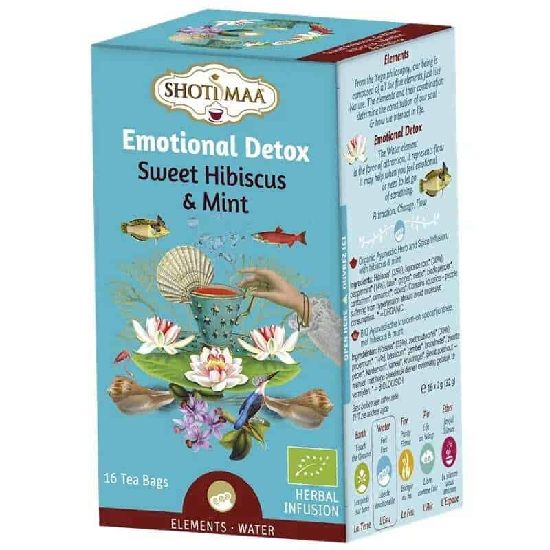 Shoti Maa Emotional detox органичен билков чай sweet hibiscus & mint.