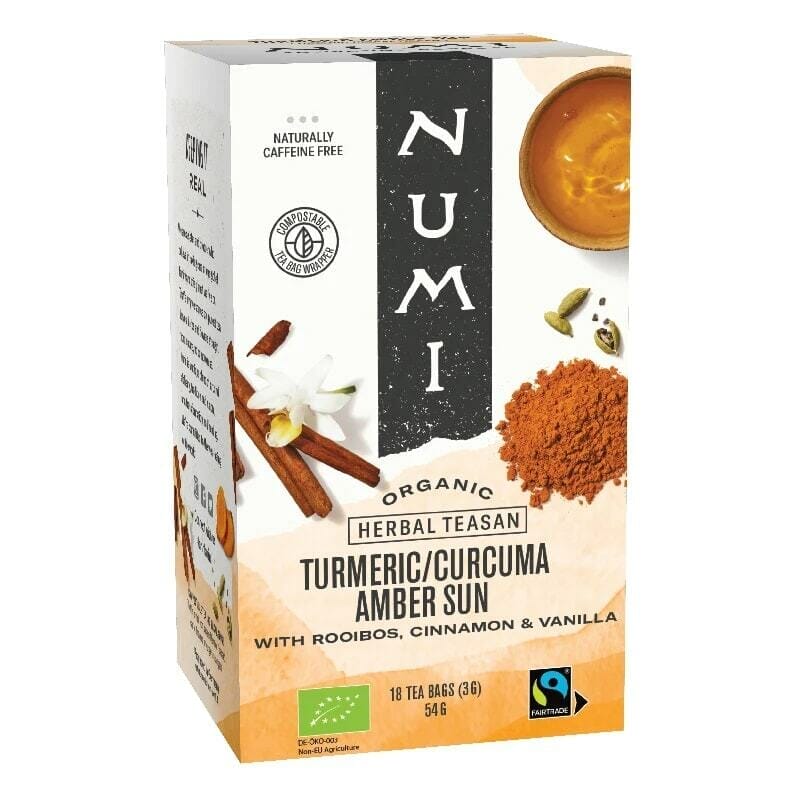 Кутия Органичен чай от куркума Органичен чай Amber sun Numi.